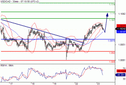 USD/CAD - 30 min.