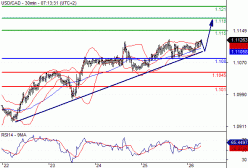 USD/CAD - 30 min.