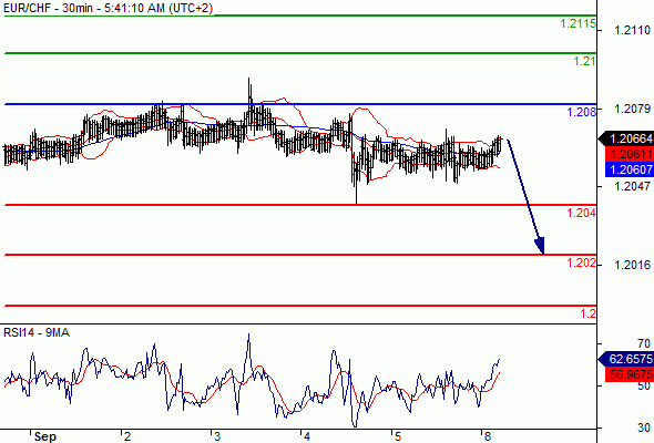 EUR/CHF - 30 min.