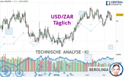 USD/ZAR - Täglich