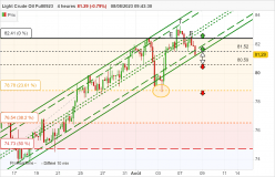 WTI CRUDE OIL - 4 uur