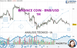 BINANCE COIN - BNB/USD - 1 uur