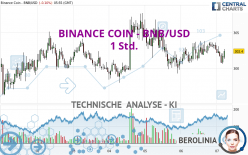 BINANCE COIN - BNB/USD - 1 uur