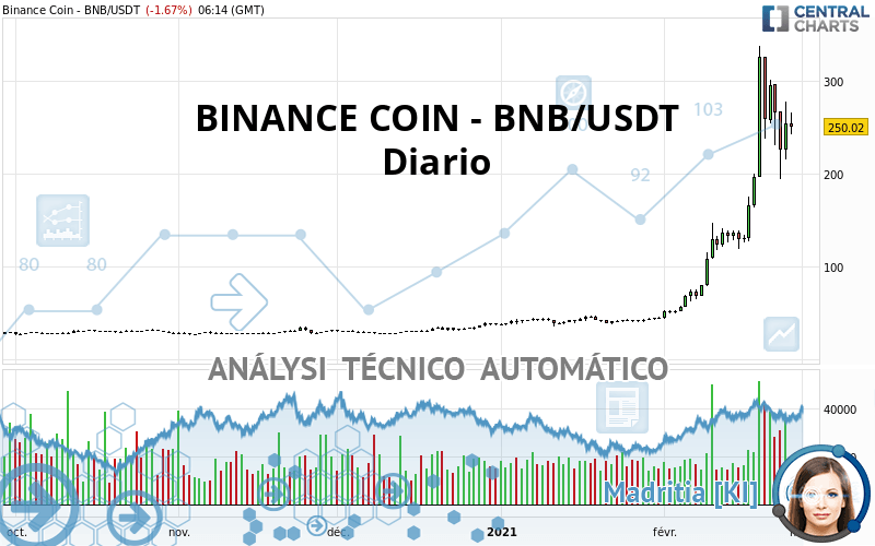 BINANCE COIN - BNB/USDT - Diario