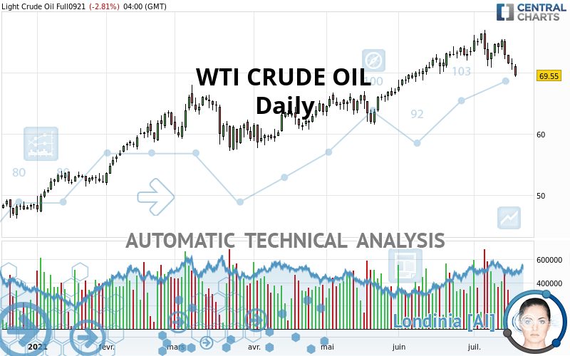 WTI CRUDE OIL - Dagelijks