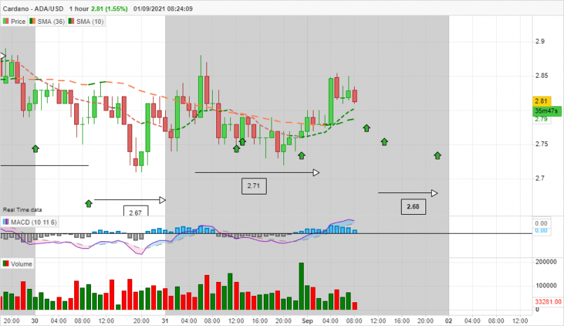 CARDANO - ADA/USD - 1 uur