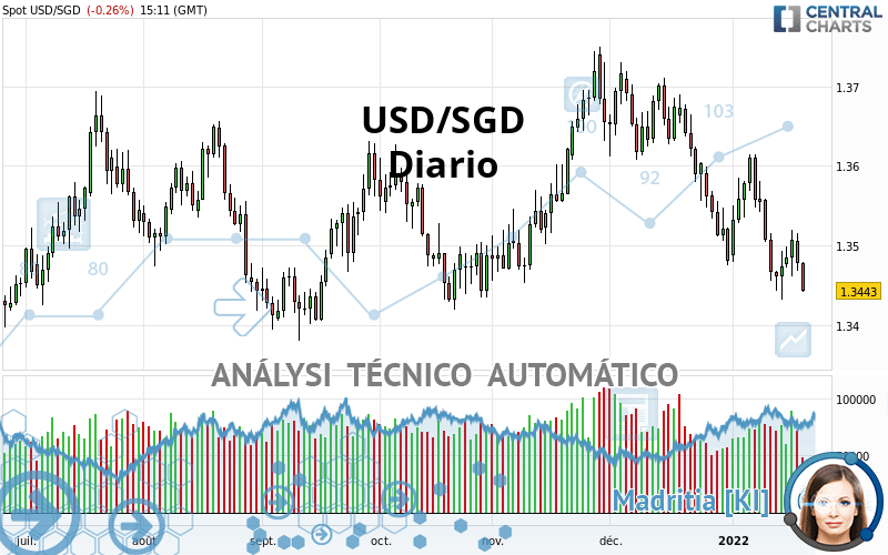 USD/SGD - Journalier