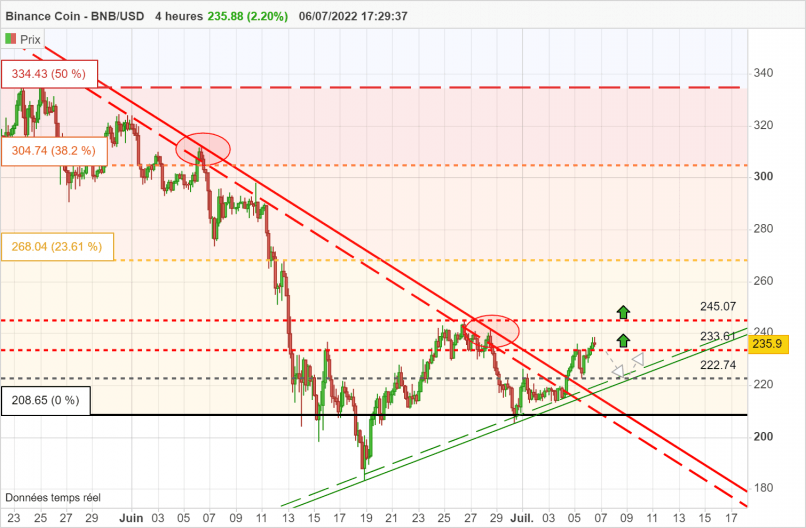 BINANCE COIN - BNB/USD - 4H