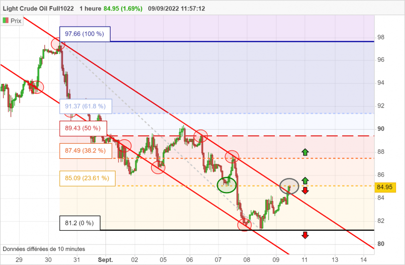 WTI CRUDE OIL - 1H