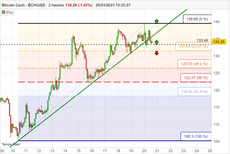 BITCOIN CASH - BCH/USD - 2 uur