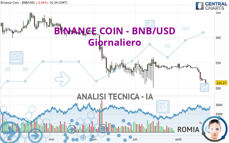 BINANCE COIN - BNB/USD - Giornaliero
