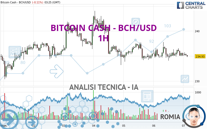 BITCOIN CASH - BCH/USD - 1 Std.