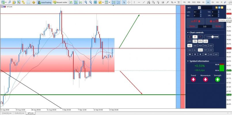 WTI CRUDE OIL - 4H