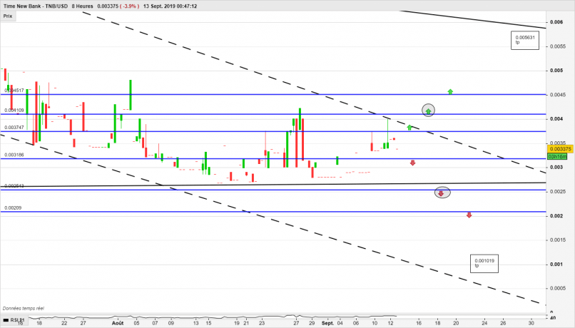 TIME NEW BANK - TNB/USD - 8 Std.