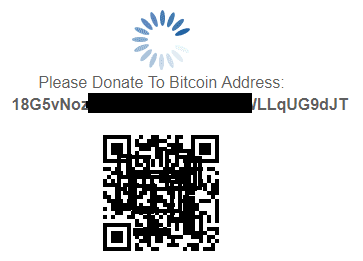 Bitcoin Spenden Button